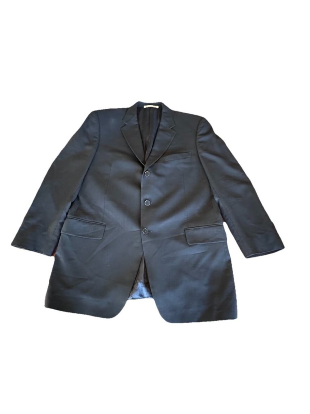 JOSEPH ABBOUD Mens Black WOOL 2 Piece Suit size 43L 36x32